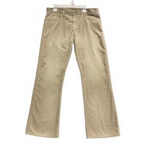 Levi's 2007 527 White Tab Beige Corduroy Pants Great Shape Men's Size 36x32